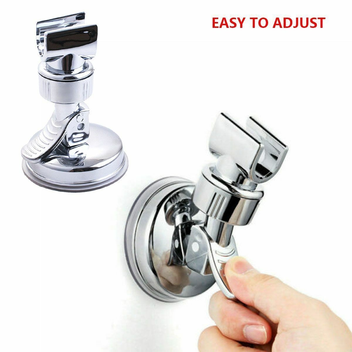 Adjustable Shower Head Holder Suction Cup Handheld Wall Mount Bathroom Bracket
