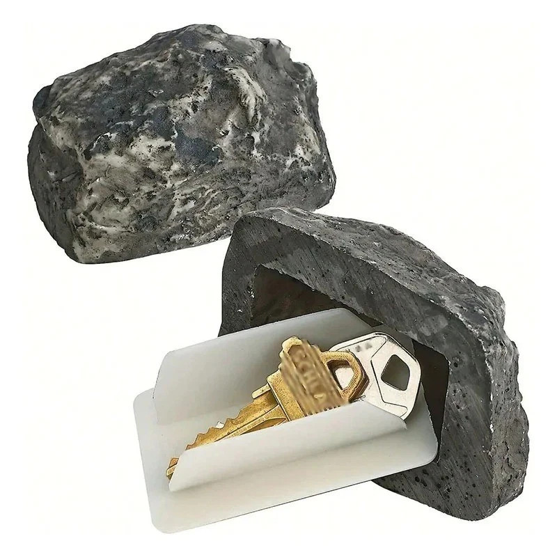 Key Hider Outdoor Garden Hidden Door Key Box Simulation Small Stone Ornament