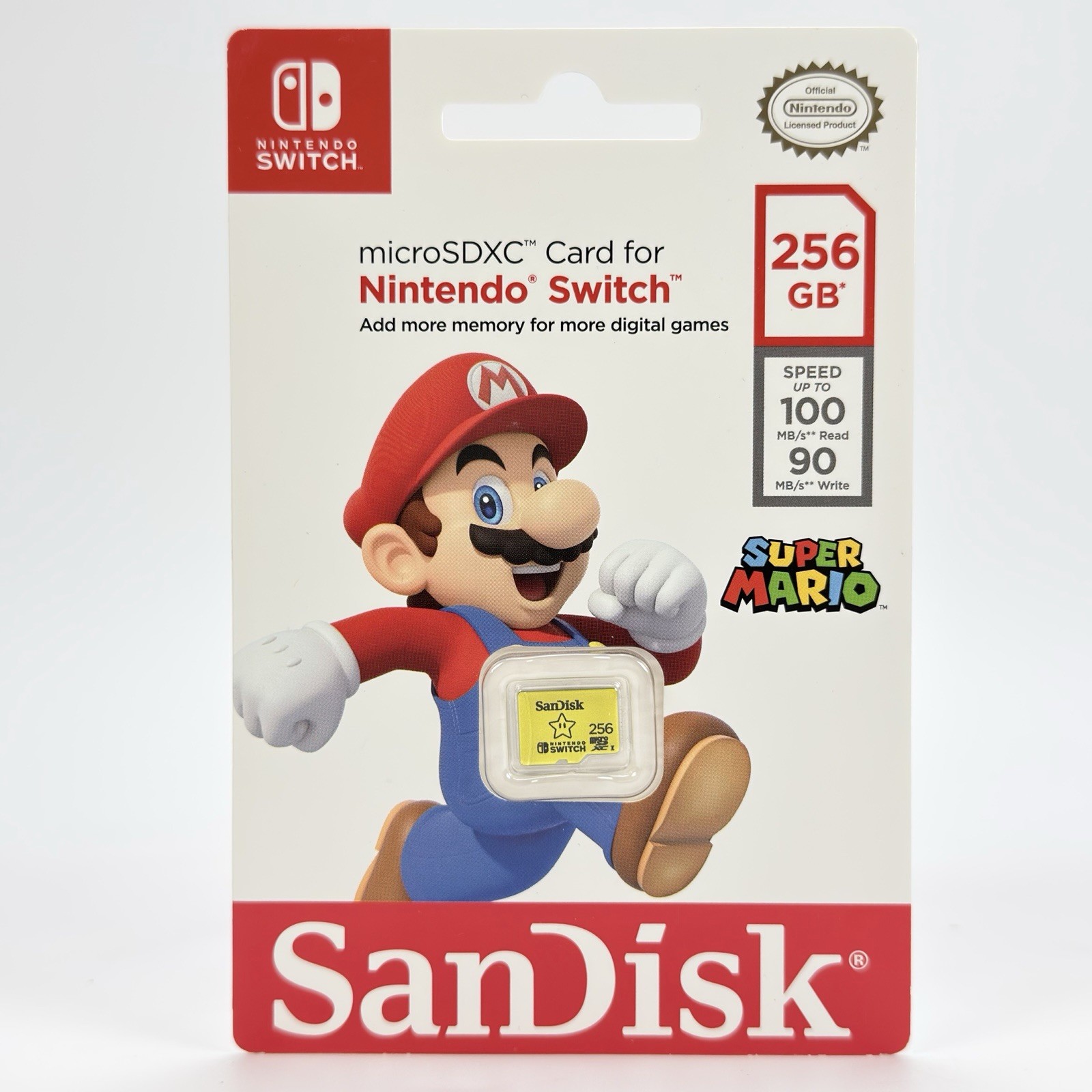 SanDisk Nintendo Switch 256gb microSDXC Card - Super Mario Star Brand NEW