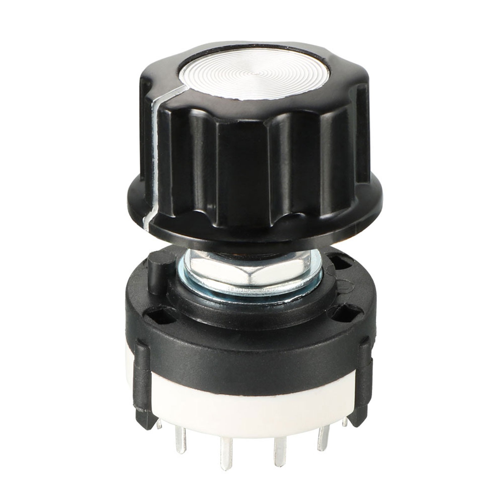 Band Selector Rotary Switch w Knob 1P12T 1 Pole 12 Throw Single Deck