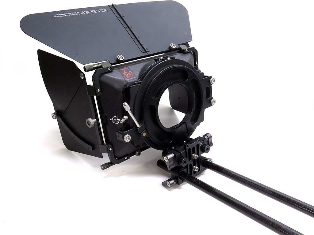 Movcam 16x9 Inc MM-102 lens matte box system 4x5.65" 2-stage 144mm 85mm MM102