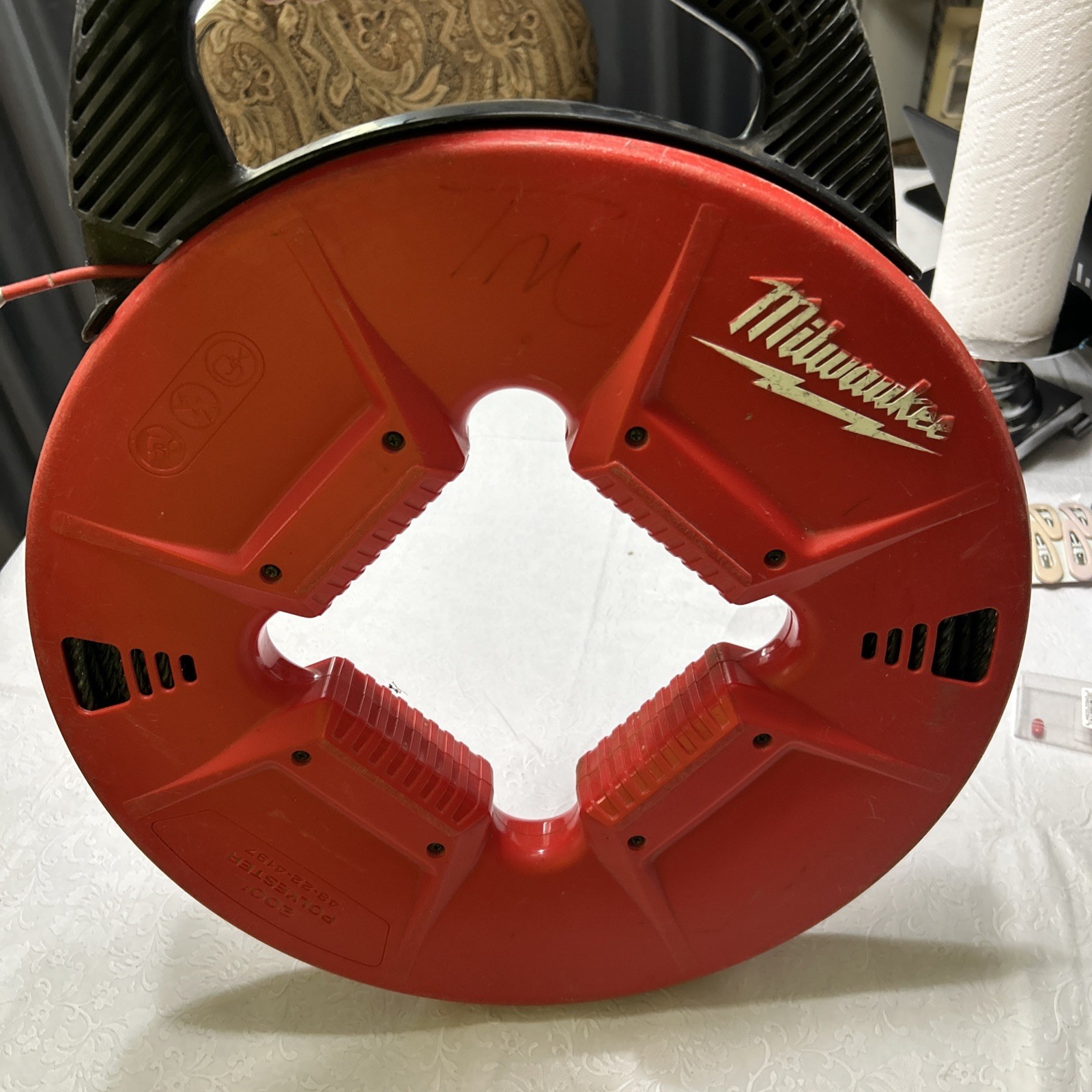 Milwaukee 48-22-4197 Fish Tape 200ft - Red Tools Used Polyester