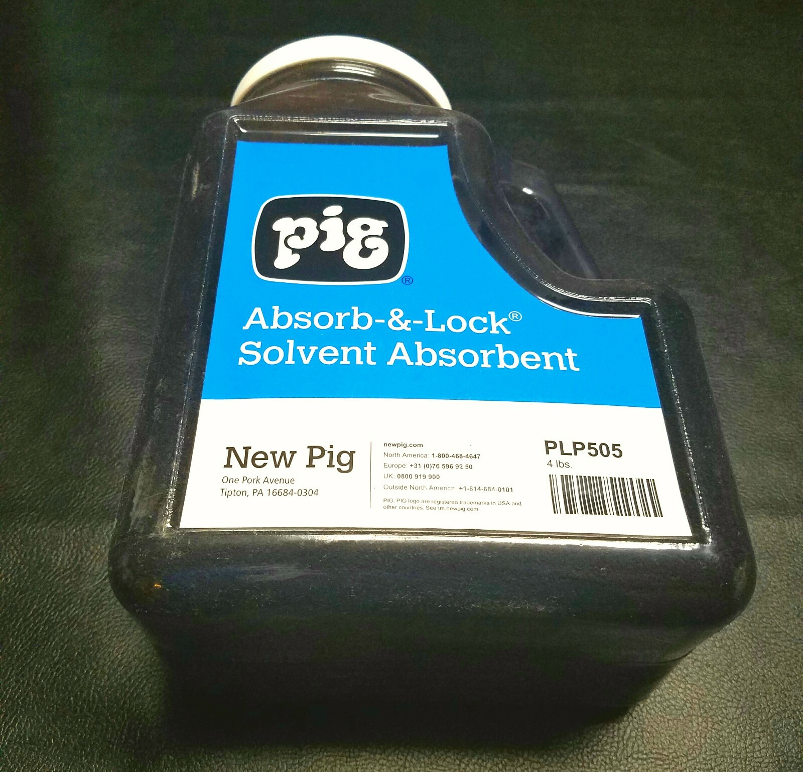 Brand New PIG Absorb & Lock Solvent Absorbent PLP505 4lbs. Black