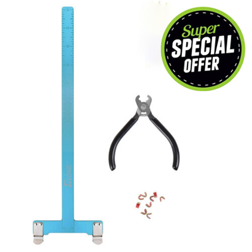 Archery Nocking Buckle Pliers String D Loop Nock Points+Bow Square Ruler Tool