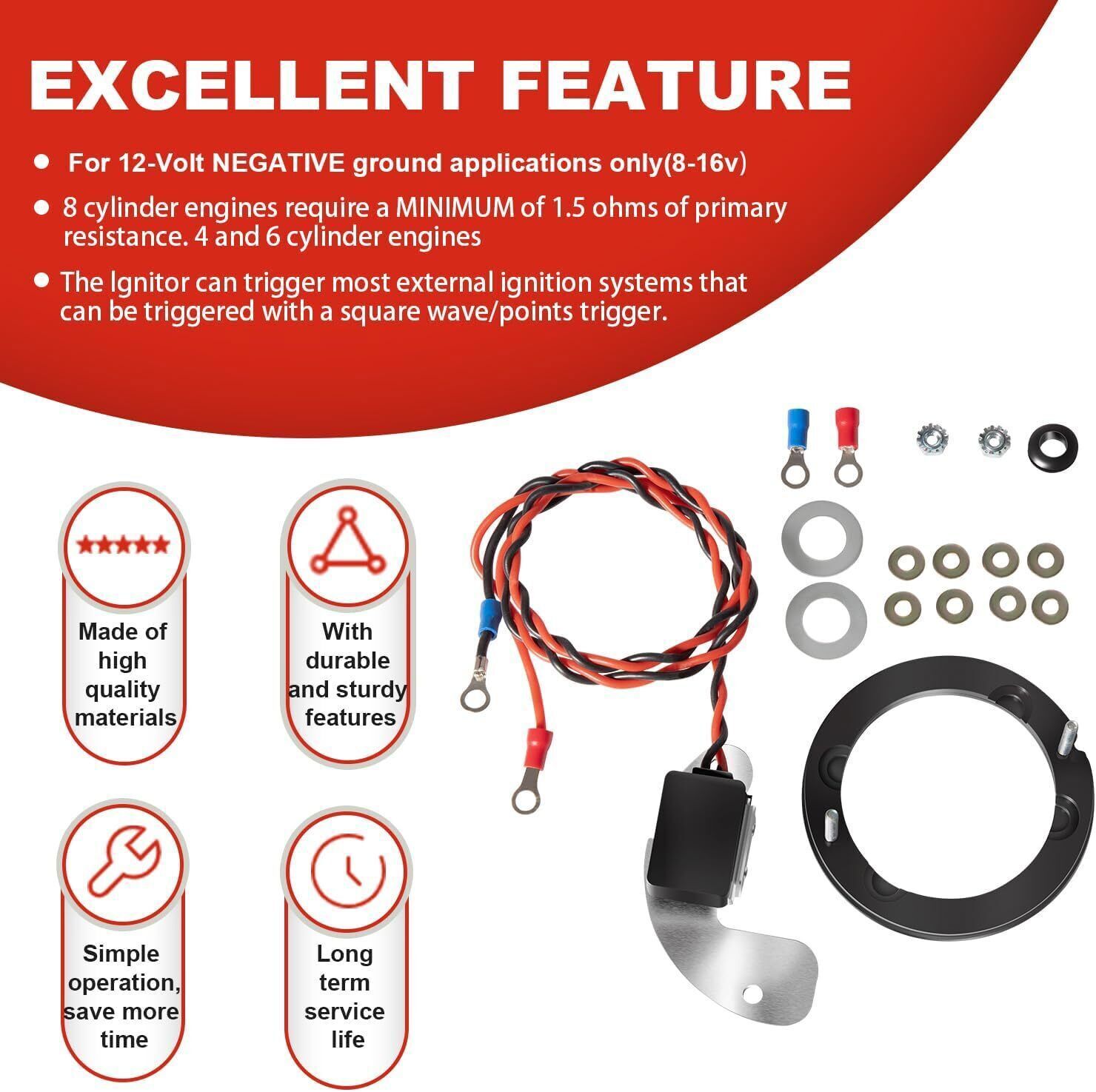 for 1181 Pertronix Ignitor Electronic Ignition Conversion for Delco 8 Cylinder