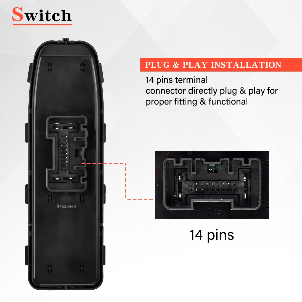 Front Left Power Window Master Control Switch For Chevrolet GMC Buick # 84139693