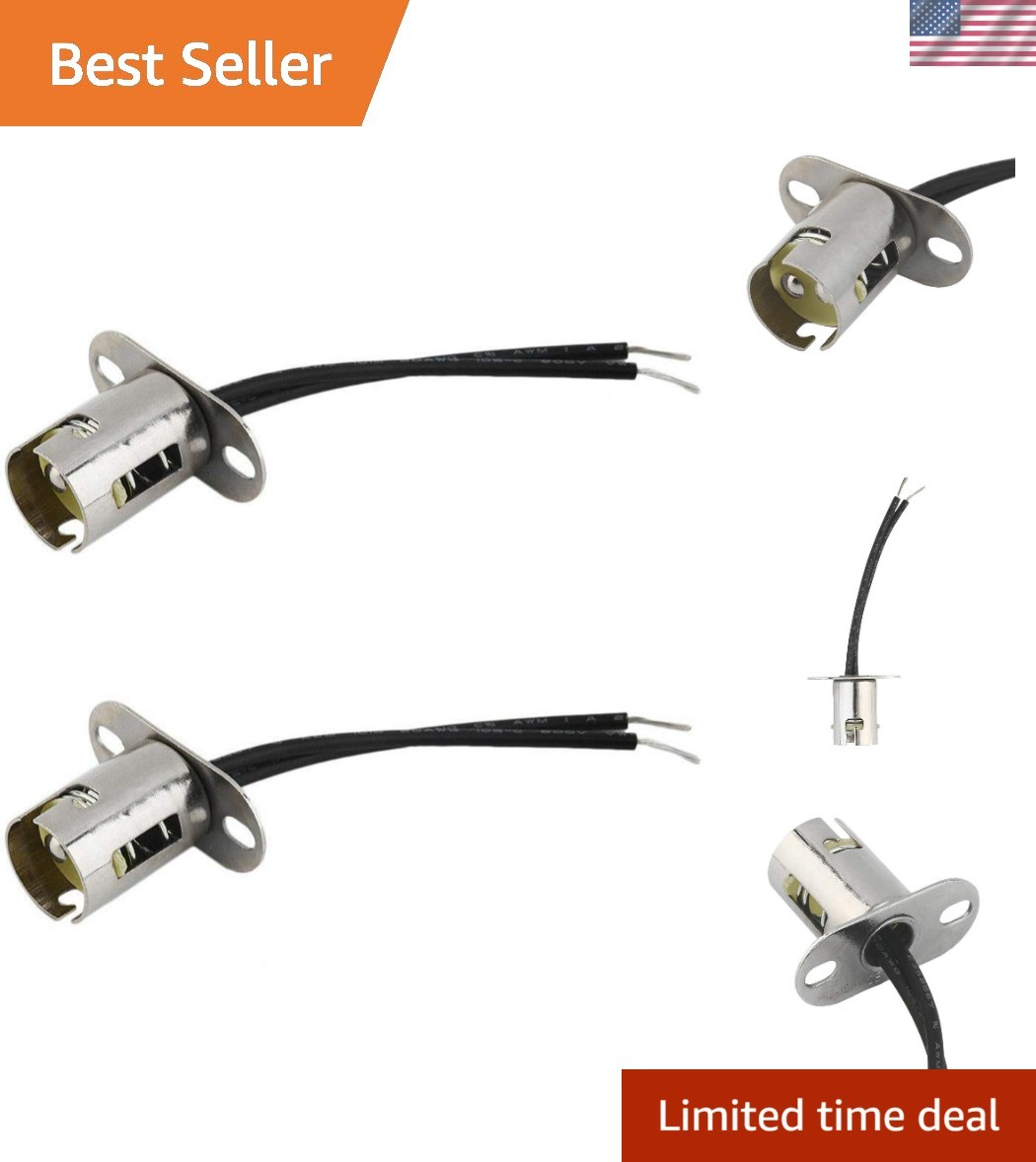 2-Pack 1157 LED Light Bulb Socket Holders - Reliable Electrical Connections