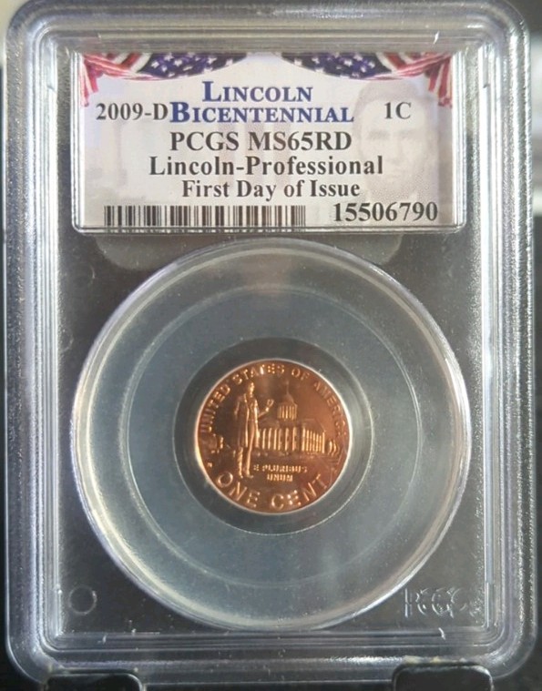 2009-D PCGS MS66RD Lincoln Professional Coin First Day Of Issue 15506790