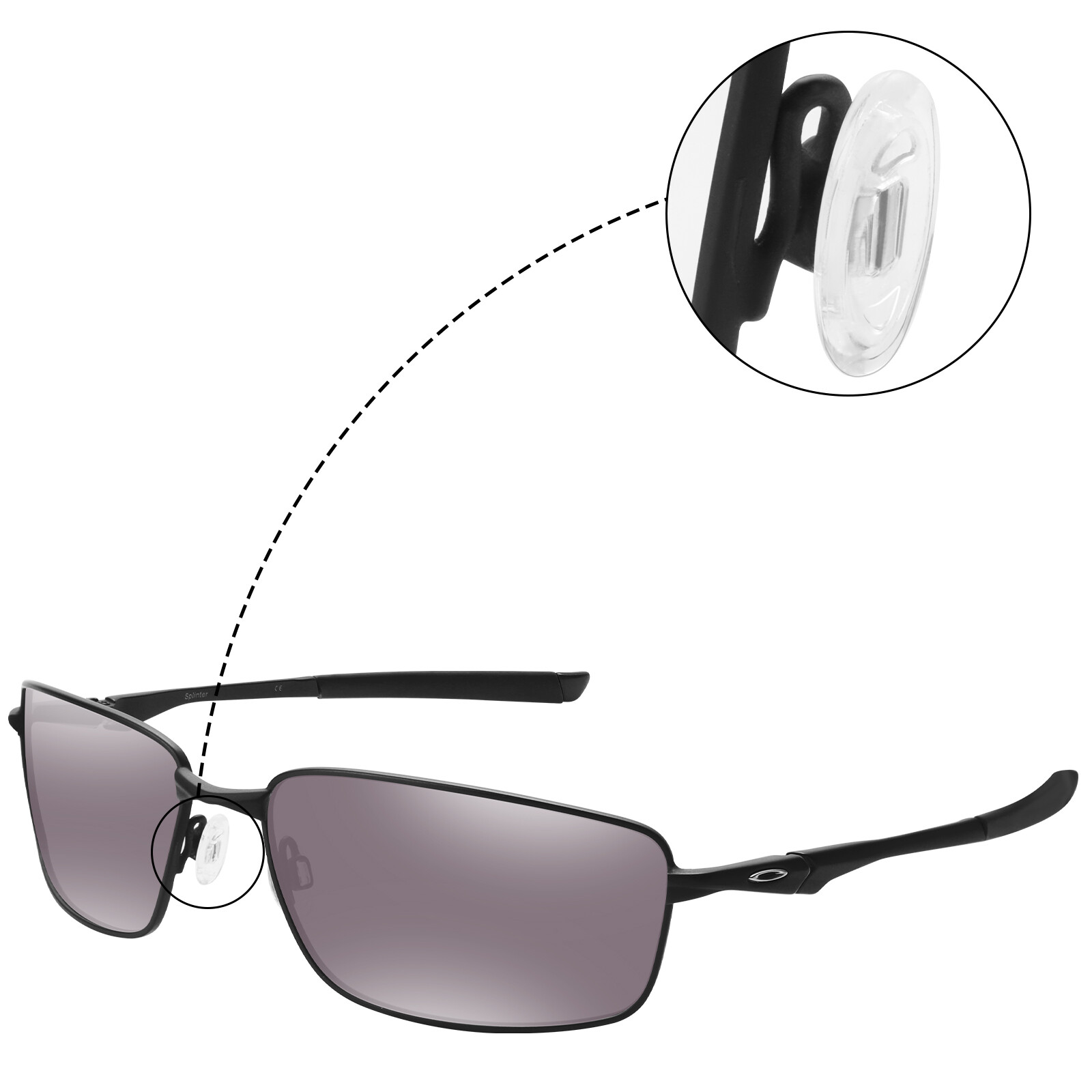 Replacement Silicon Nose Pads for-OAKLEY Square Wire 2 2014/Square Wire 2.0