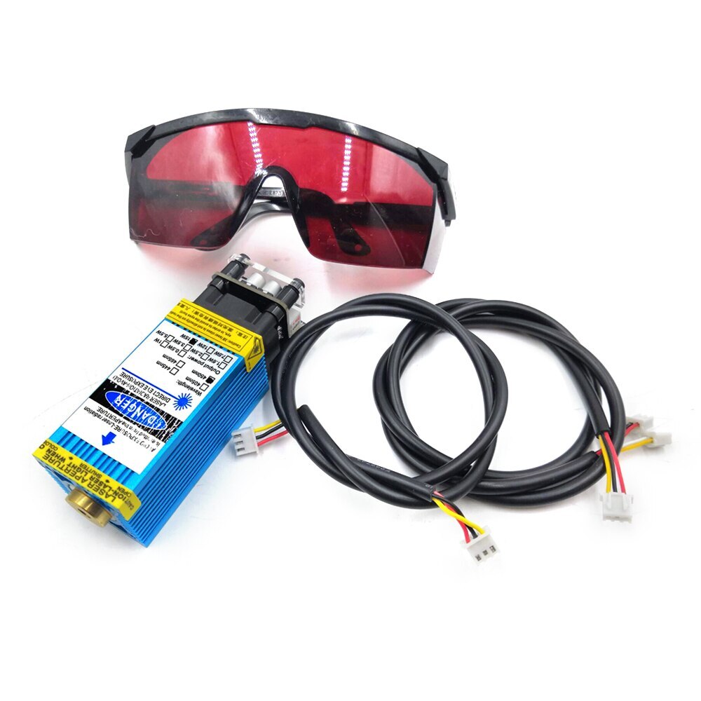 15W 33/40MM 450nm Laser Head Engraving Module TTL/PWM DIY Carving Engraver