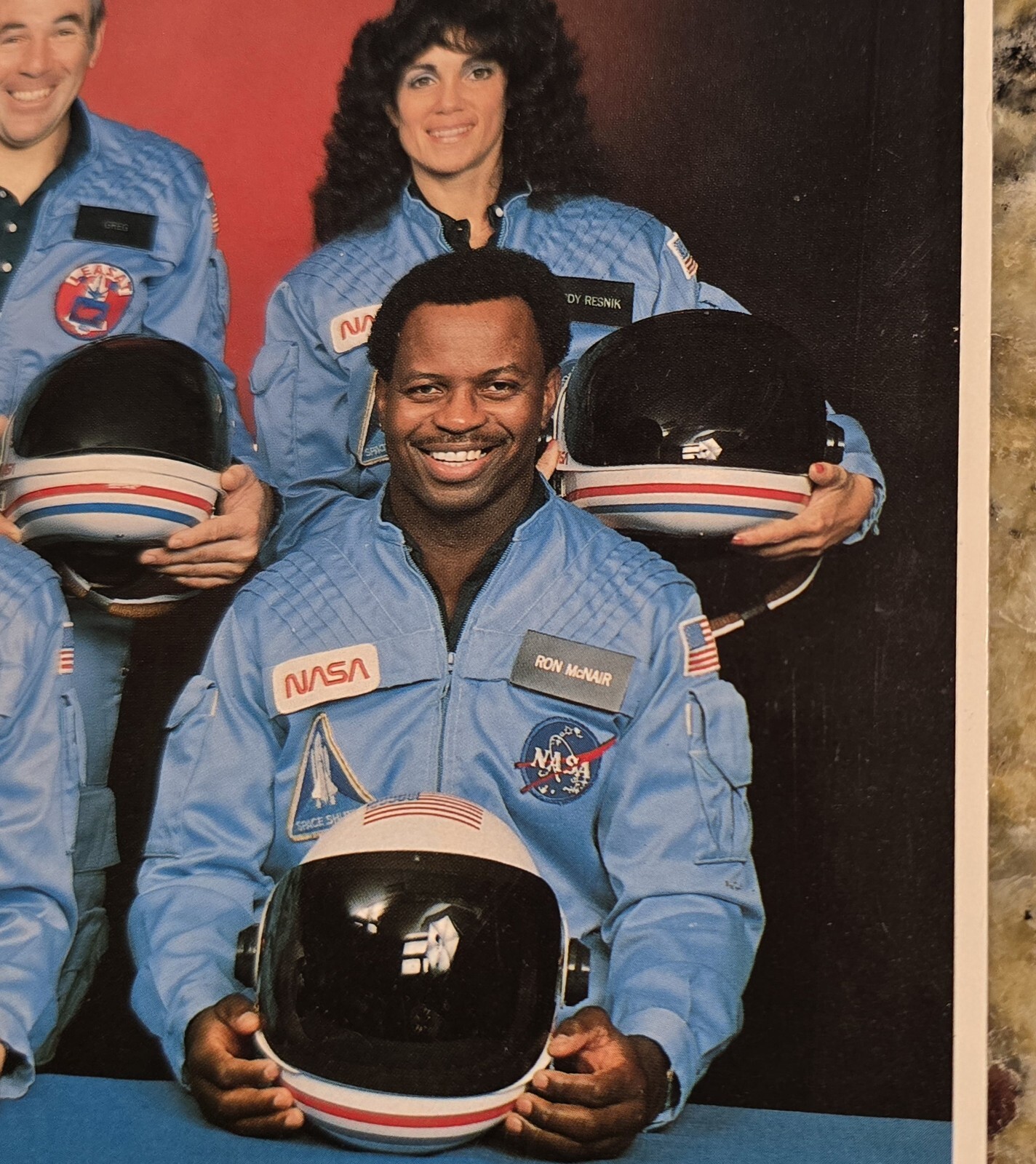 3 - NASA Crew Of Space, Shuttle Launch Challenger Photo 8x10 Mission 51-L USAFA
