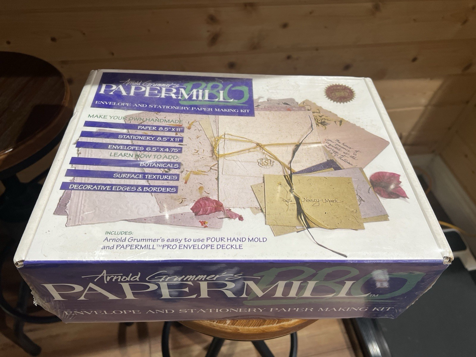 WOW SEALED Arnold Grummer's Papermill Pro Envelope & Stationery Paper Making Kit