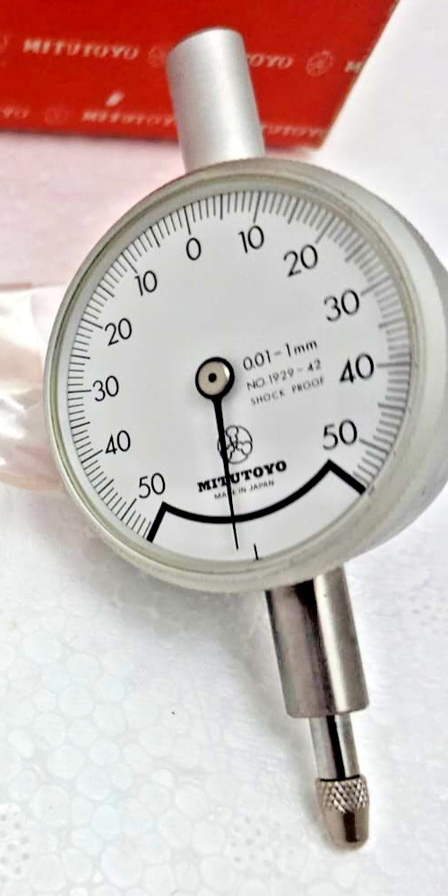 Mitutoyo 1929-42 Dial Indicator 0.01mm to 1mm Grad - Brand New