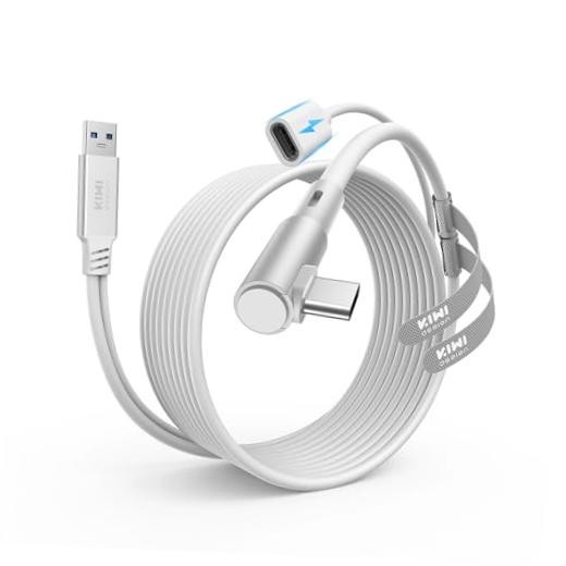 Link Cable with Charging 16FT Compatible with Meta Quest 3S/3/2/Pro/Pico White