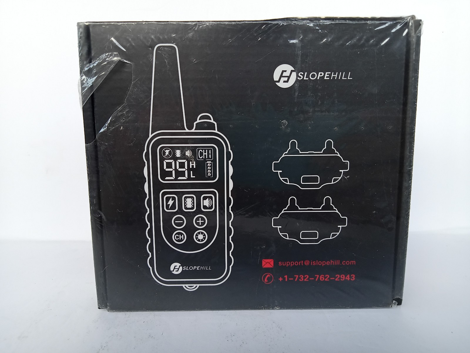 Slopehill Dog Training Collar 4 Modes Waterproof Rechargeable 2 Collars Open Box