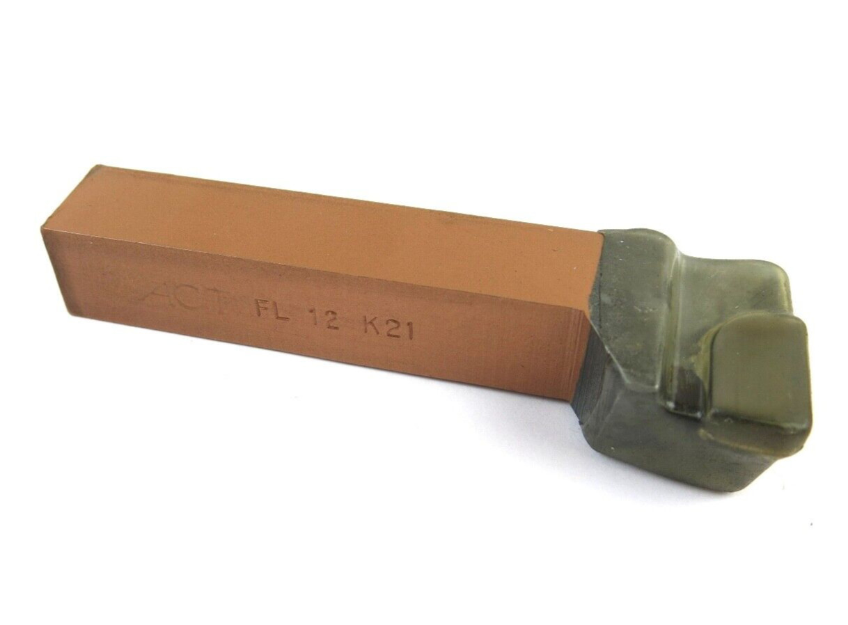 1pc ACT FL-12 LH K21 Grade Carbide Brazed Lathe Tool Bit 3/4" x 3/4" Shank