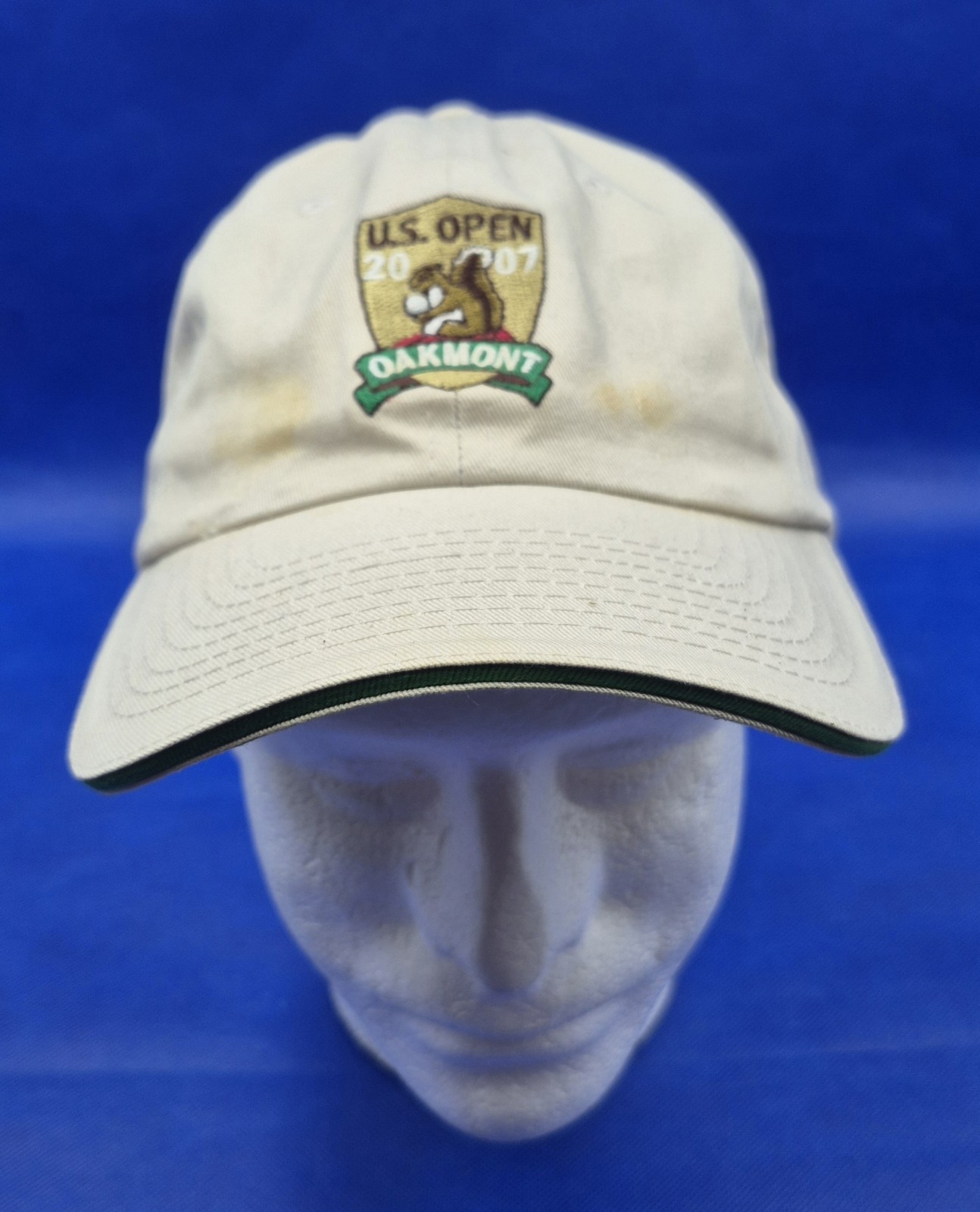 US Open 2007 Oakmont Tan Cap USGA Member Adult OS Adjustable 100% Cotton