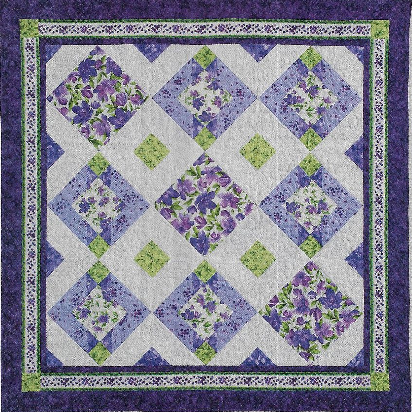 Violet Eyes Quilt quilting pattern instructions