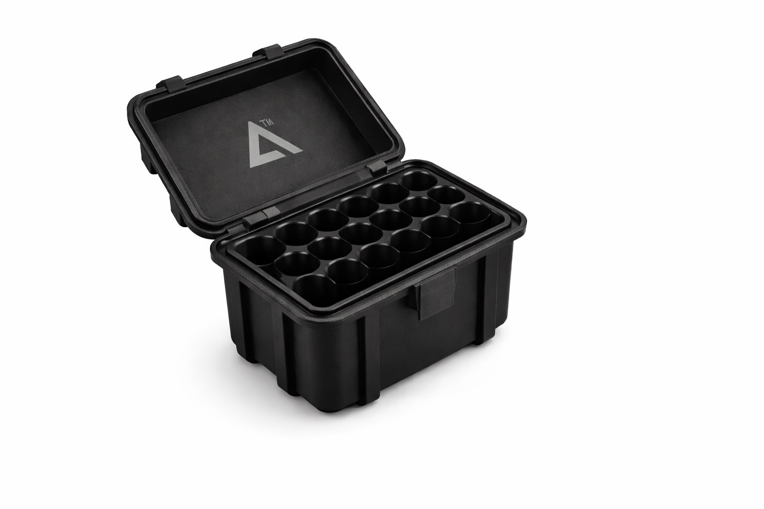 AA Battery Holder Holds 18 Batteries For Travel Transportation, Black
