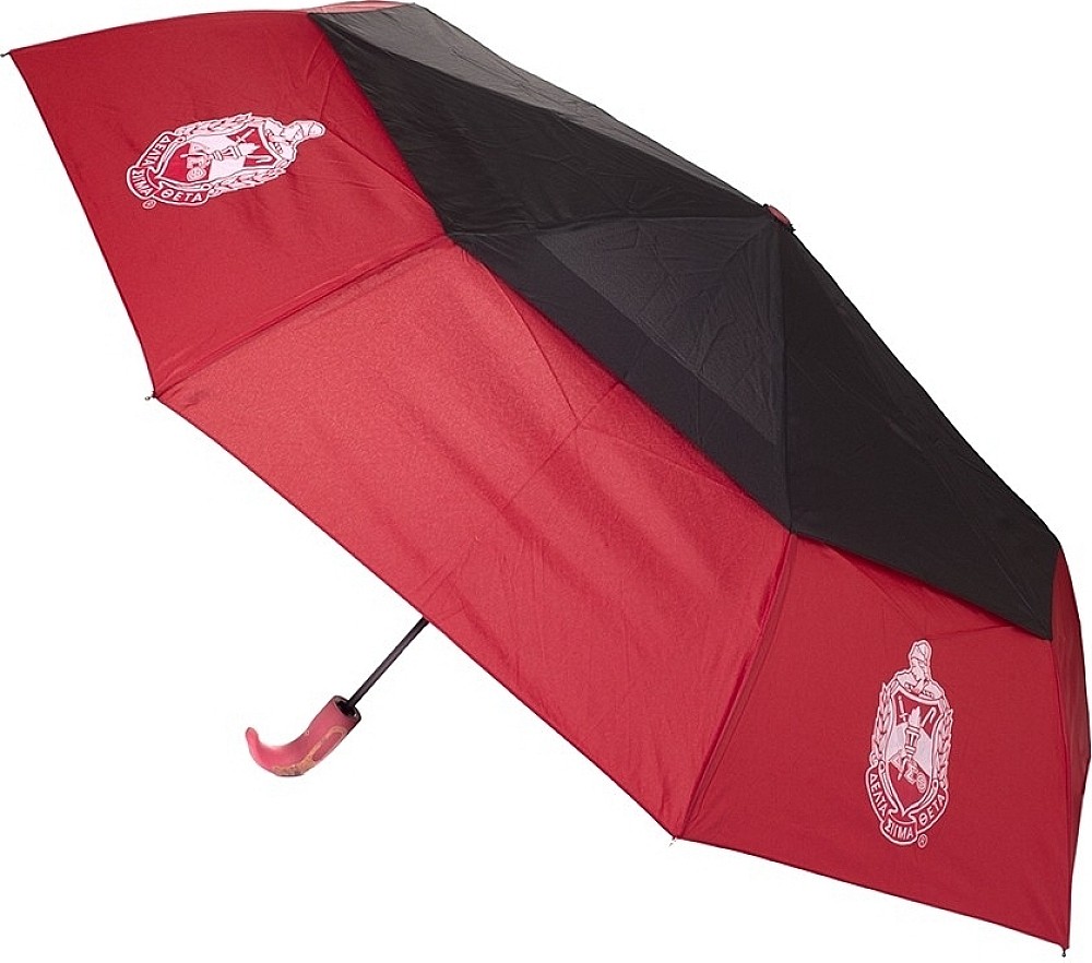 Delta Sigma Theta Large Hurricane Umbrella [Red/Black - 28"]
