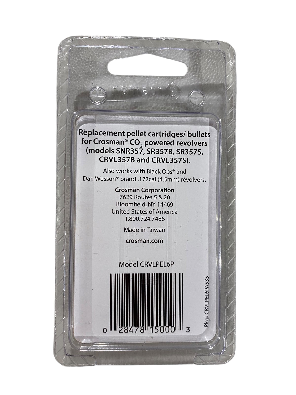 Crosman, CRVLPEL6P, Revolver, Cartridge, 6 Pack