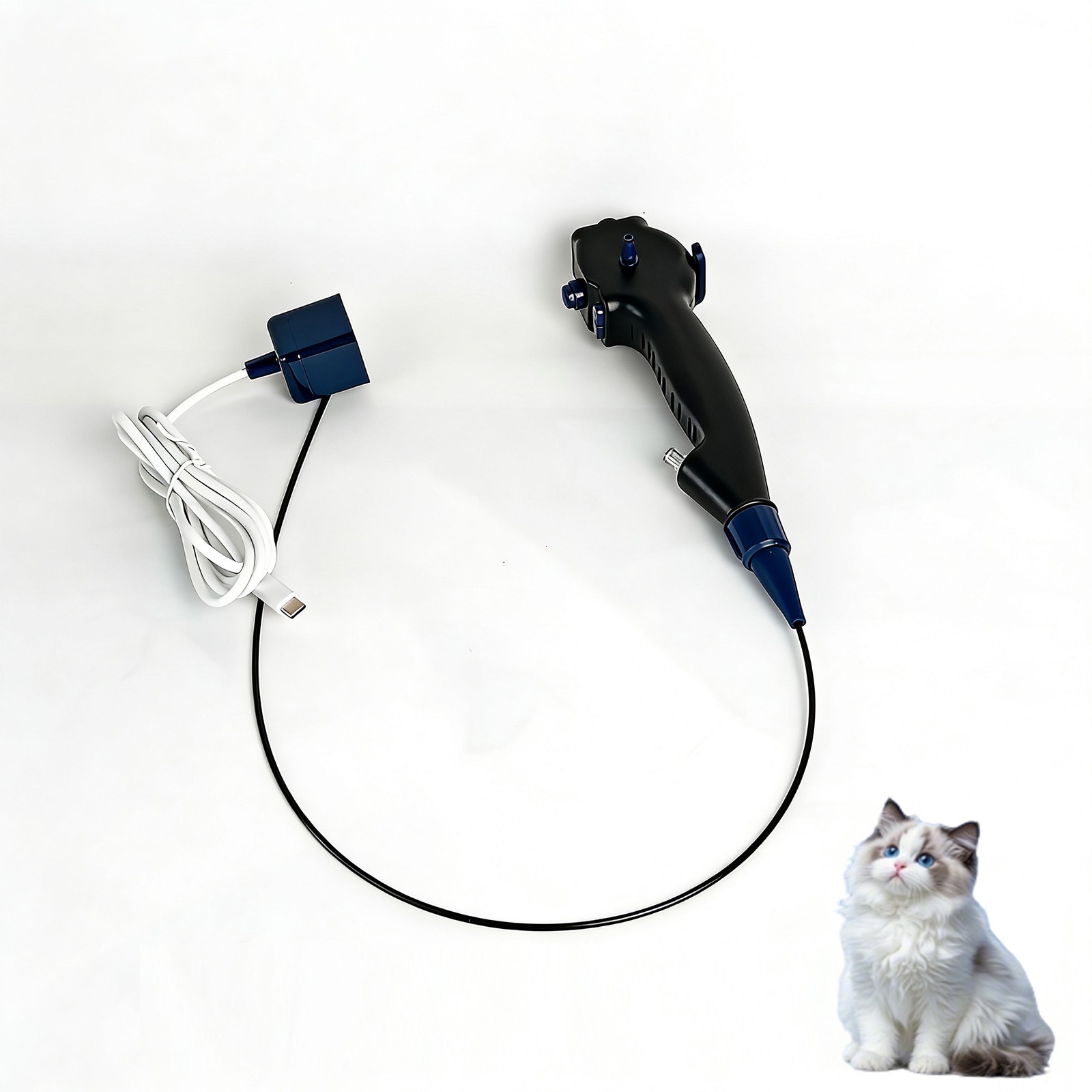Veterinary Endoscope HD Flexible Portable Electronic Scope for Dogs Cats