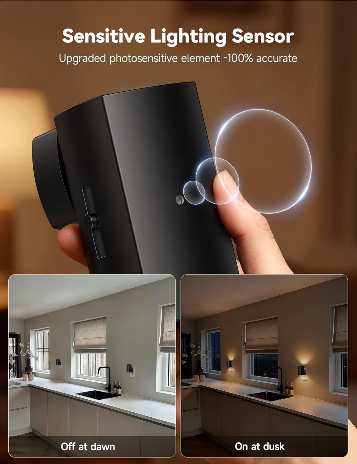 Brightown 2 Pack Night Lights Plug into Wall, Modern Night Light with Rotating P