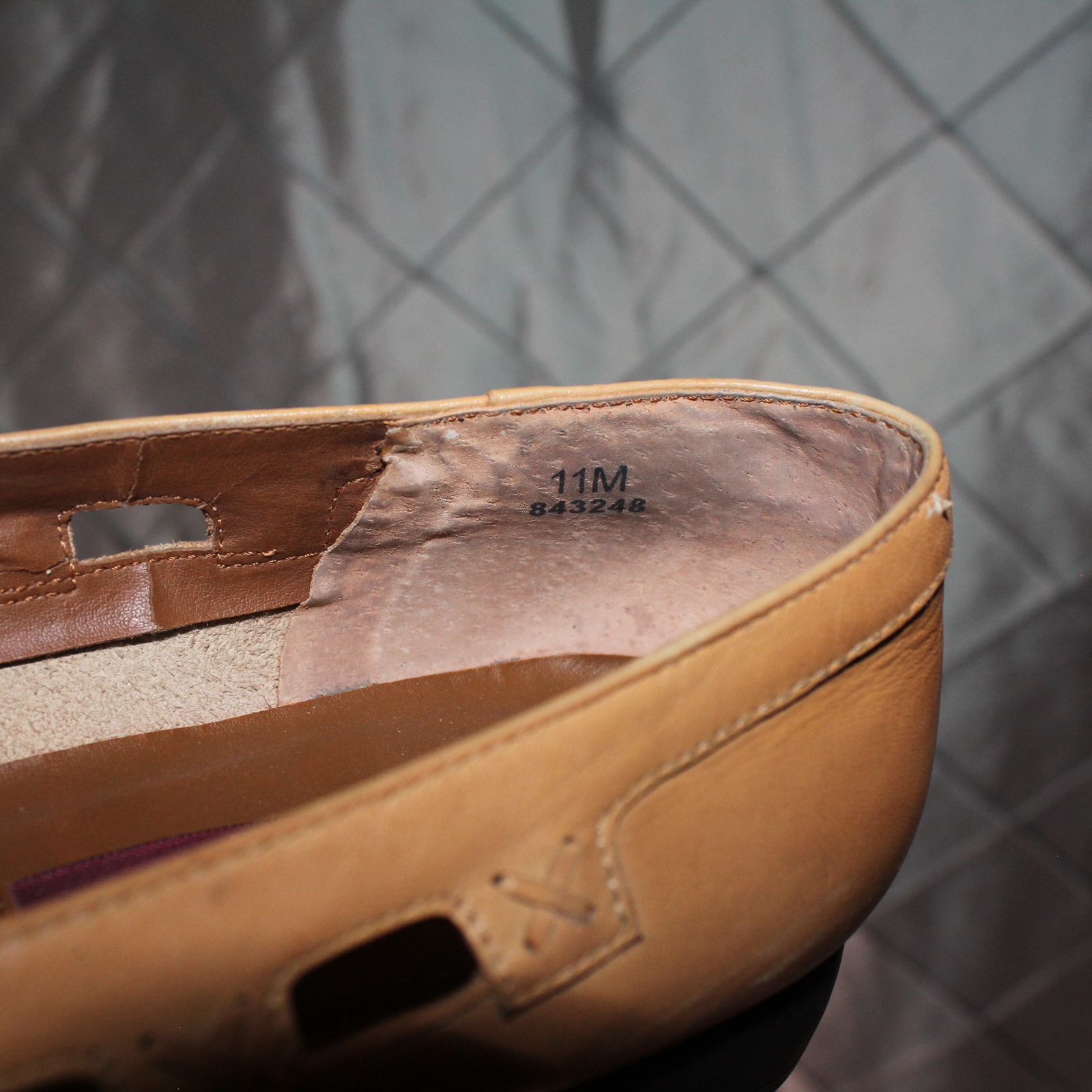CC Hughes Cute Leather Flats Tan Size 11M *SH
