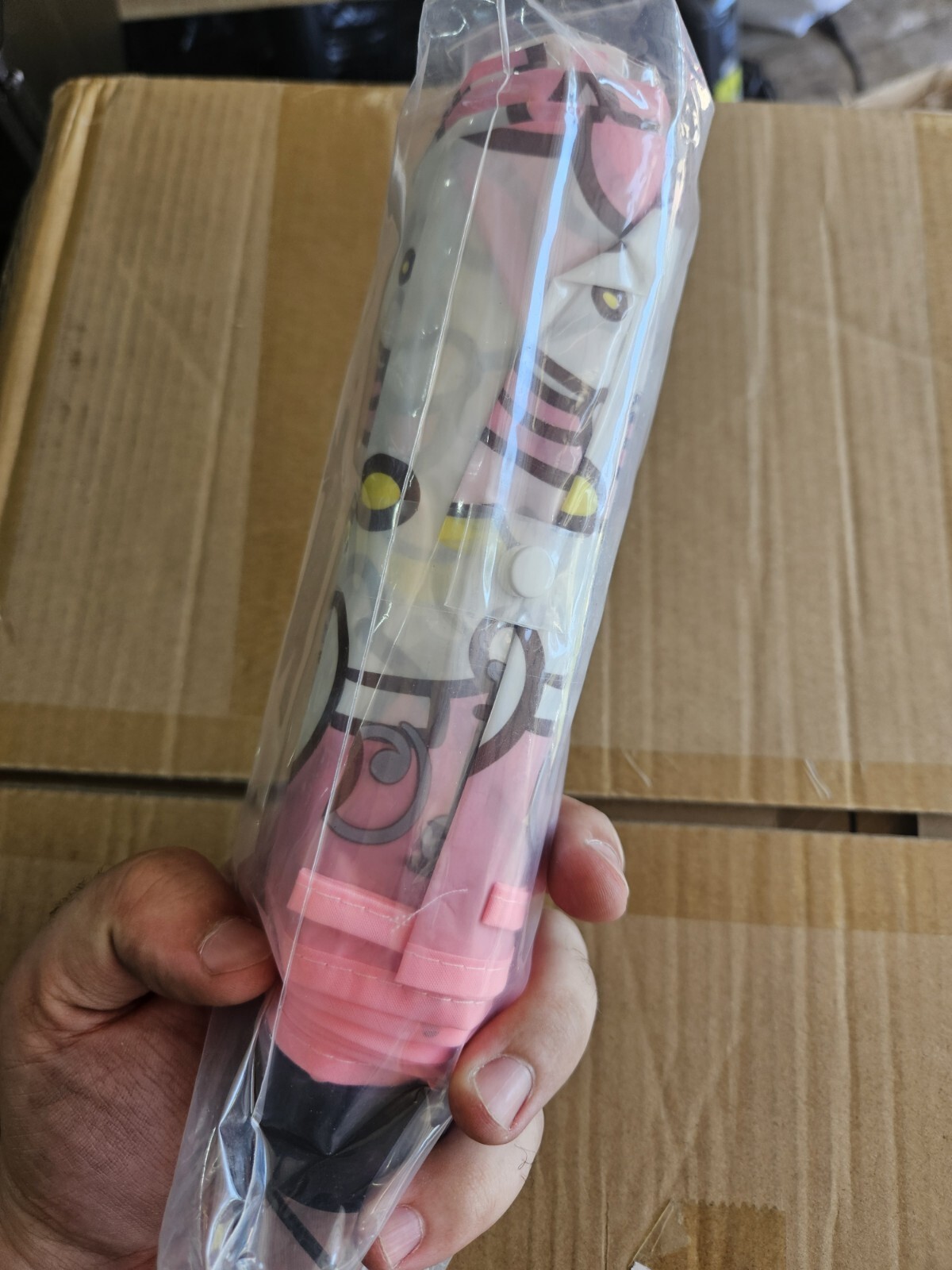 Hello Kitty Kids Umbrella Clear Pink With Handle