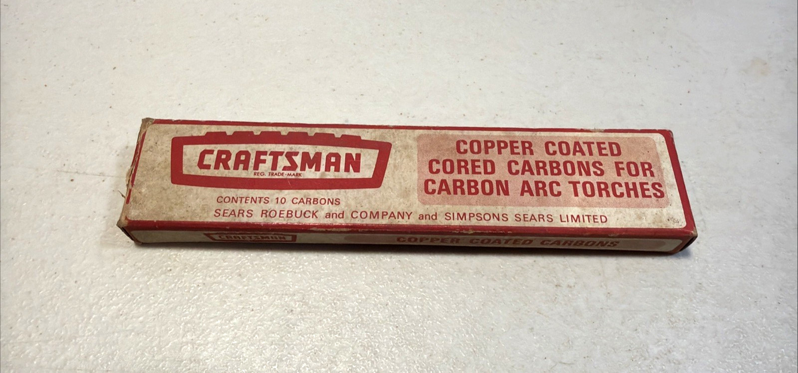 Craftsman 10 - 1/4" Copper Coated Cored Carbons for Carbon Arc Torches