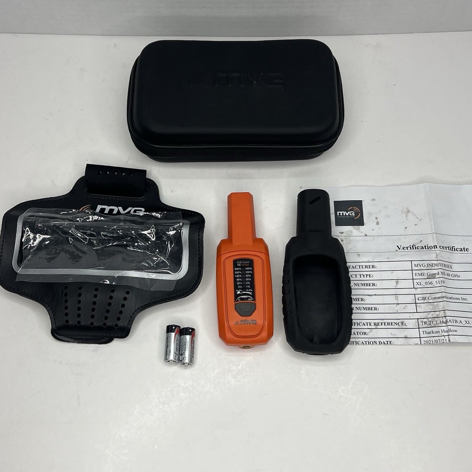 MVG EME GUARD XS 40 GHZ Meter Unit Case & Verification Certificate,Carrying Case