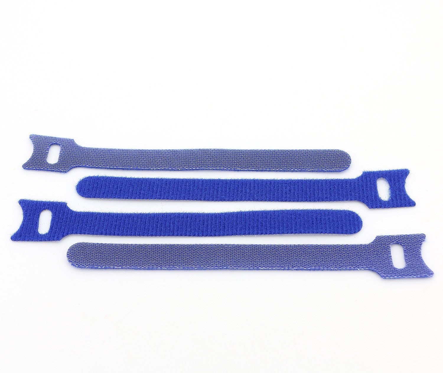 100pcs Reusable Fastening Cable Ties Adjustable Wire Management 8 Inch (Blue)