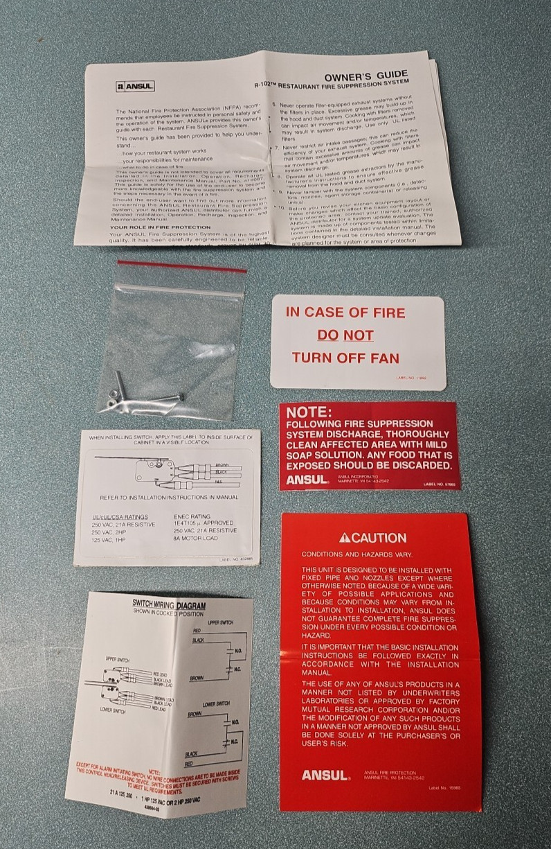 Ansul R-102 Mechanical Regulated Release