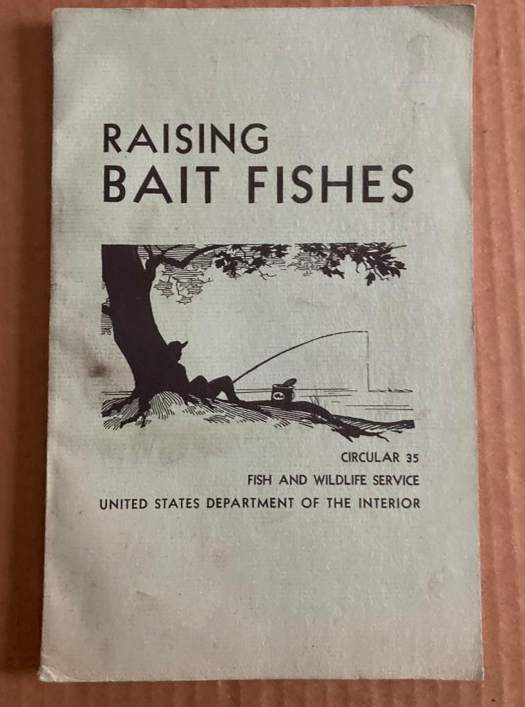 1956 Raising Bait Fishes Book Circular 35 US Dept. of Interior Fishing 124 pages