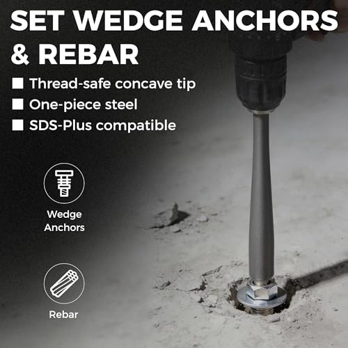 SDS Plus Anchor Setting Tool – Hammer Drill Attachment for Installing Wedge