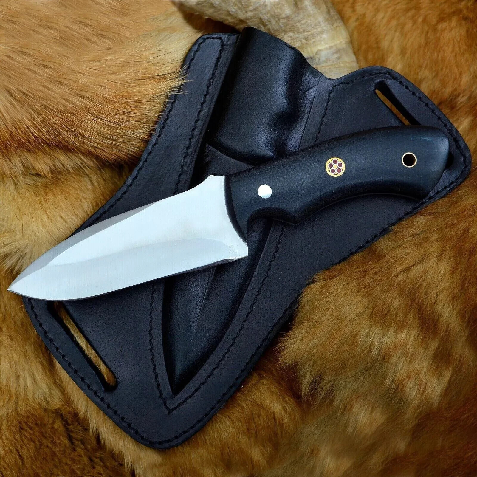Hunting Knife Bowie Sharp Fixed Blade Camping Military Outdoor Survival Knife AU