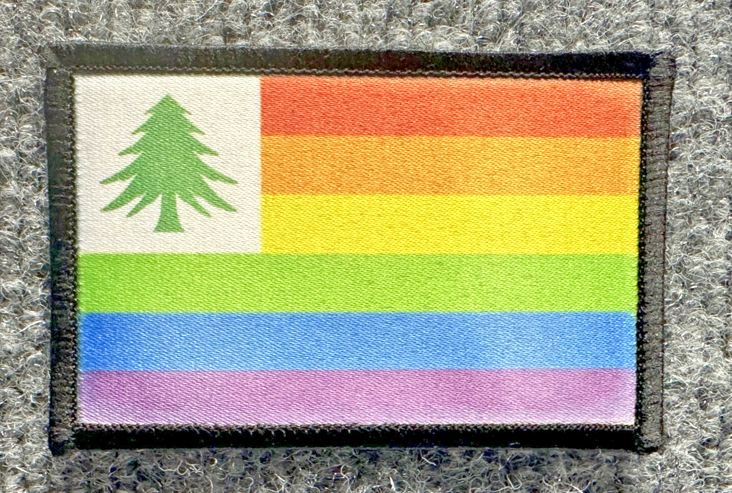 New England Flag Morale Patch Hook & Loop Rainbow Pride Independence