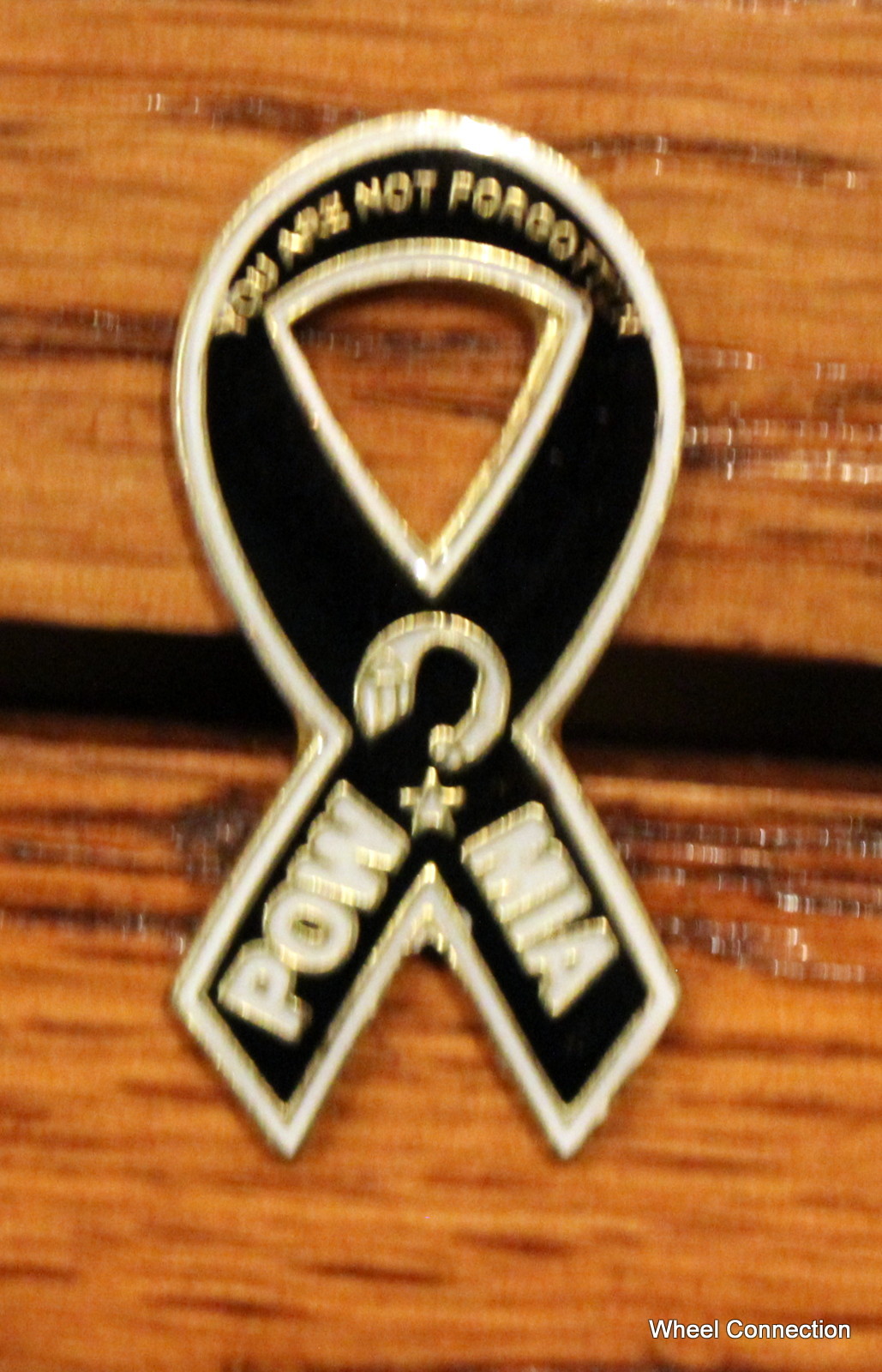 POW*MIA Ribbon You Are Not Forgotten Military Hat Lapel Pin Vietnam Tie Tac