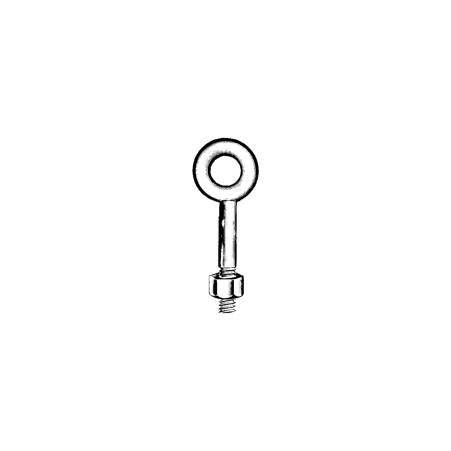 Chicago Hardware 80712 Regular Eyebolt, Galvanized