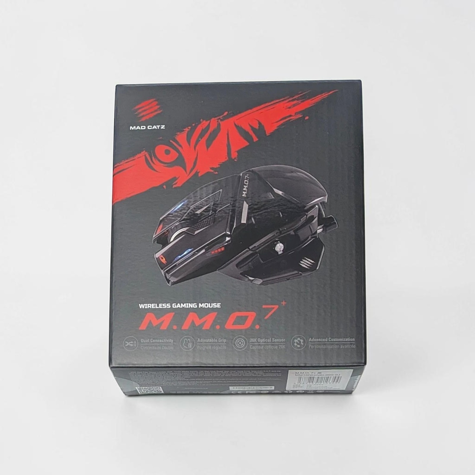 Mad Catz MMO 7+  Wired Wireless Gaming Mouse 26000 DPI 21 Button PixArt 3395
