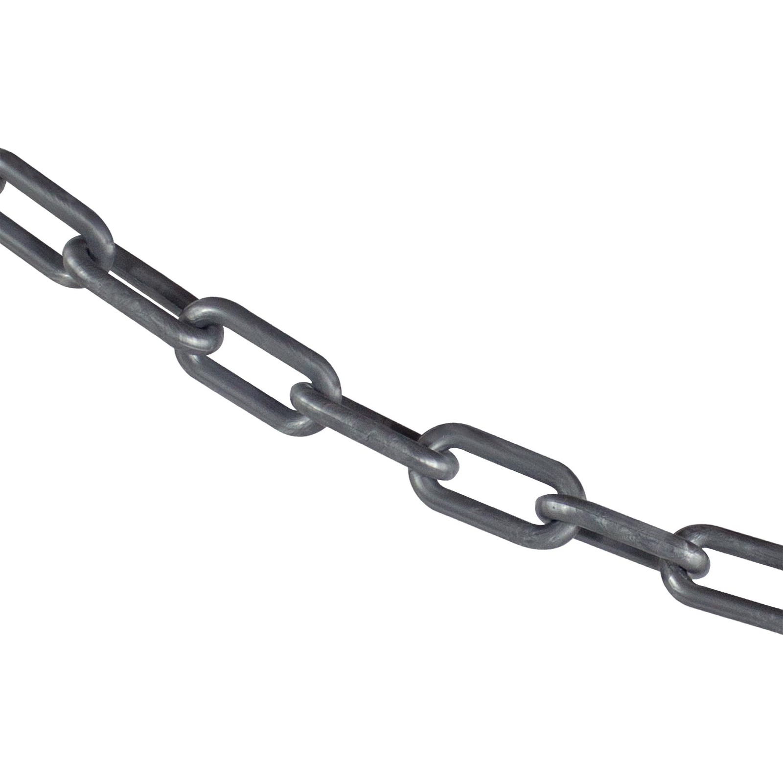 Plastic Barrier Chain Silver 1.5inch Link Diameter 25foot Length 3000825