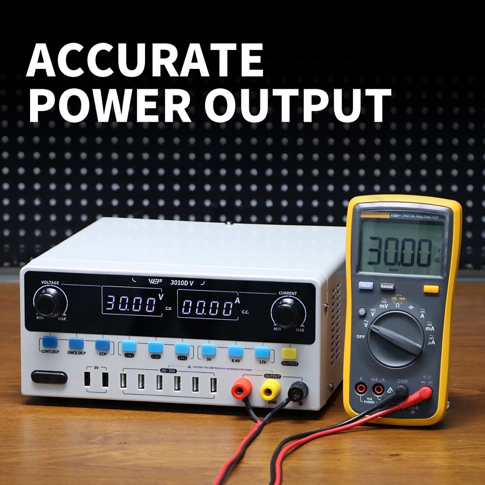 WEP 300W DC Adjustable 0-30/10A Lab Power Supply Variable Bench Switching