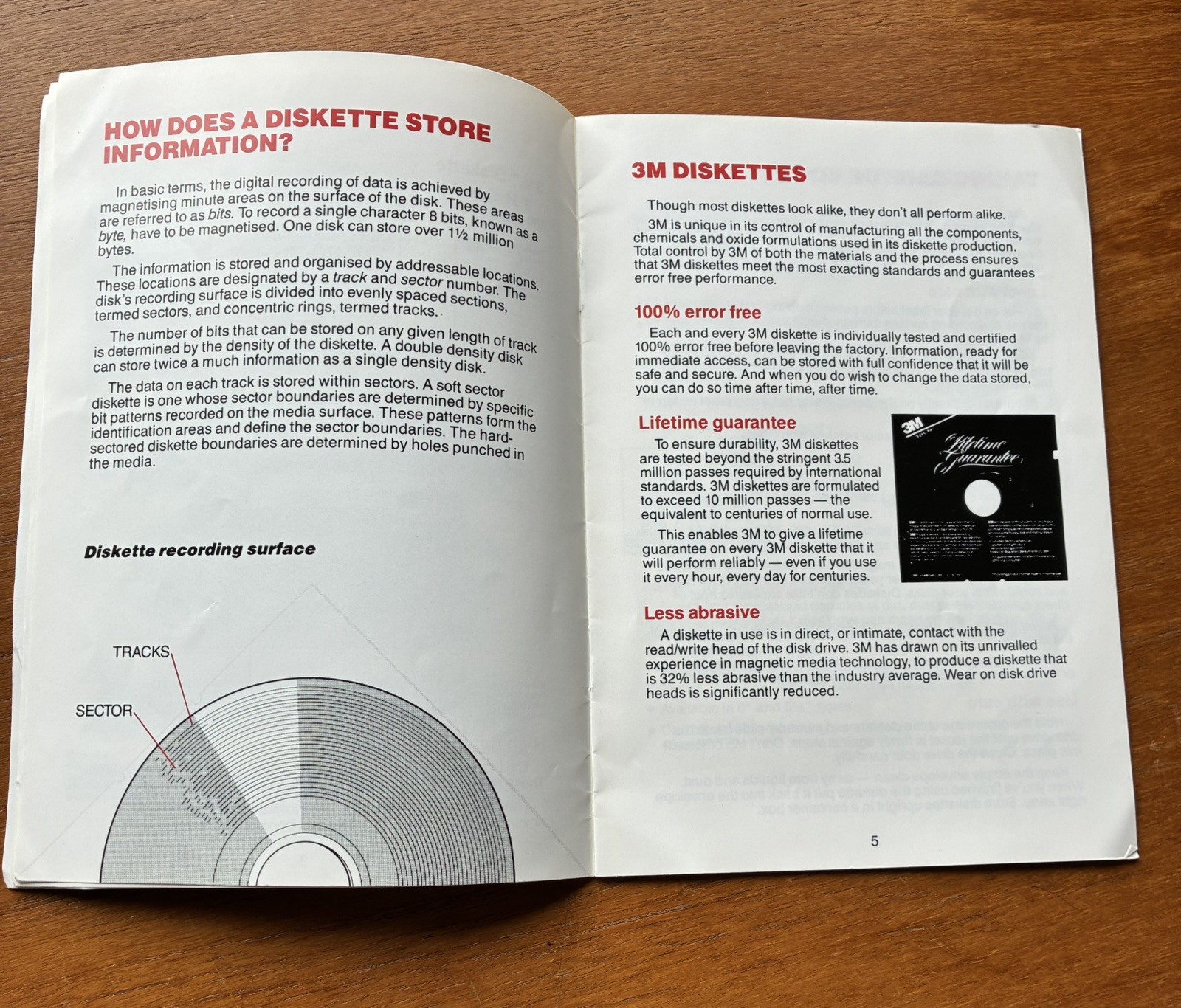 The Diskette Guide - Sales leaflet for 3M Diskettes circa 1980s