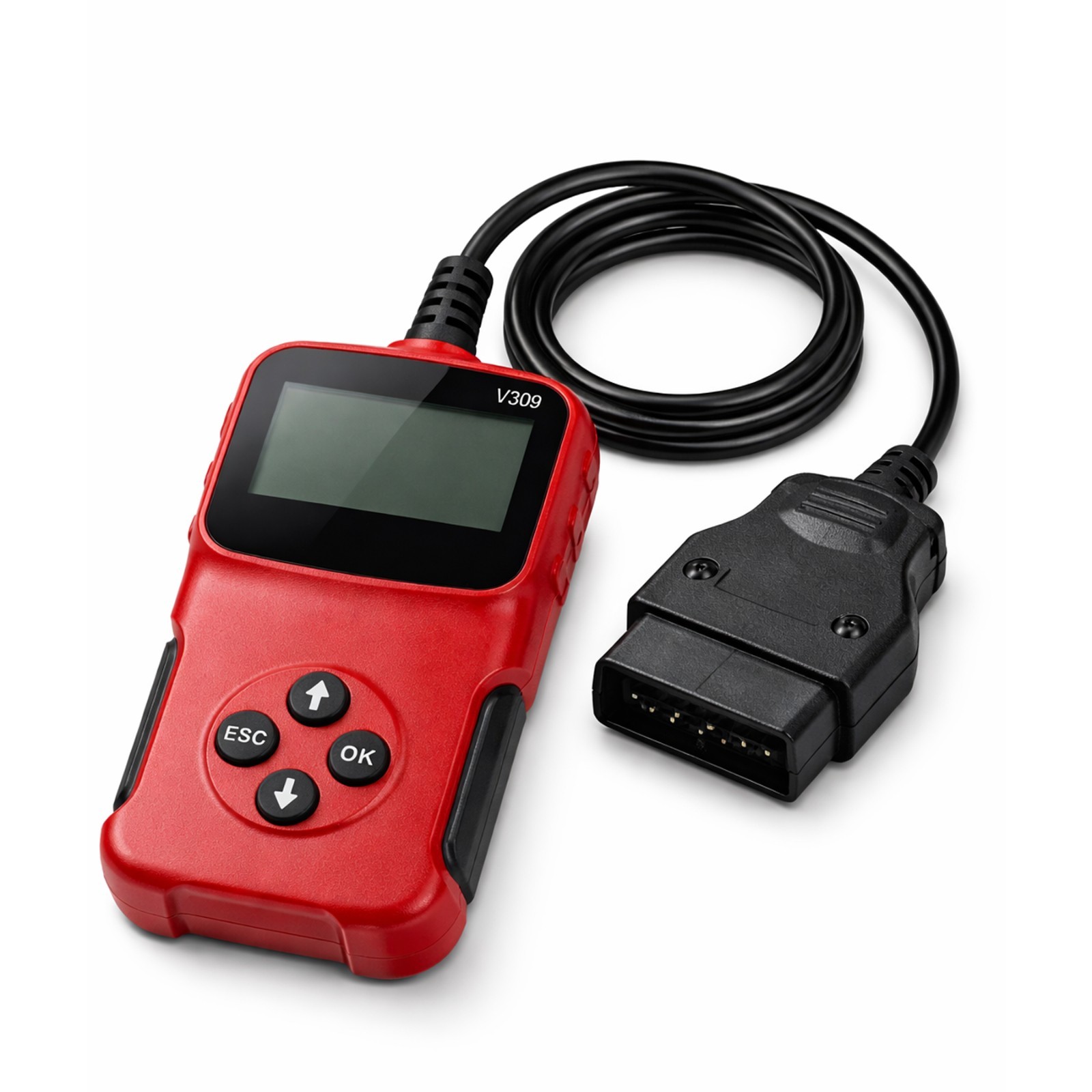 Voyager Tools V309 OBD2 Code Reader Diagnostic Scanner, 9–16V, Display