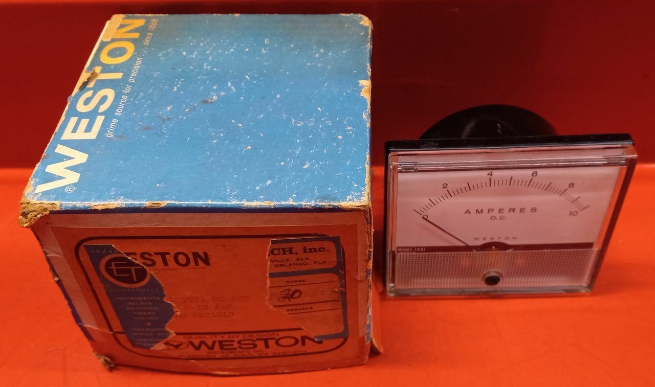 Weston Instruments 1931 0-10 D.C Amperes Meter