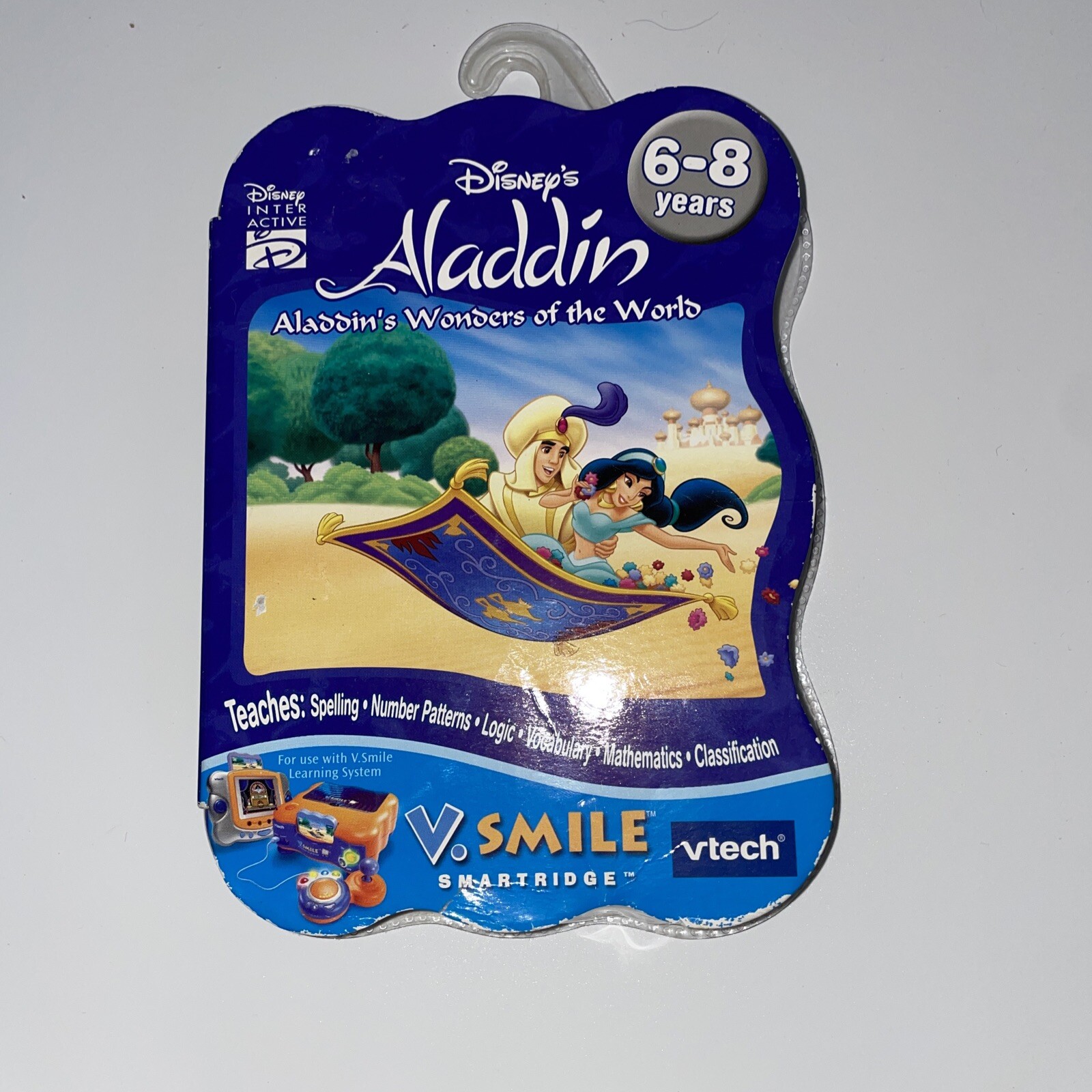 NEW Vtech Smartridge Aladdin's Wonders of the World Cartridge V Smile Disney