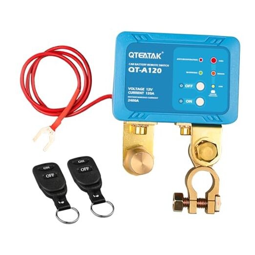 Remote Battery Disconnect Switch - Anti-Theft, Battery Leakage Auto Control