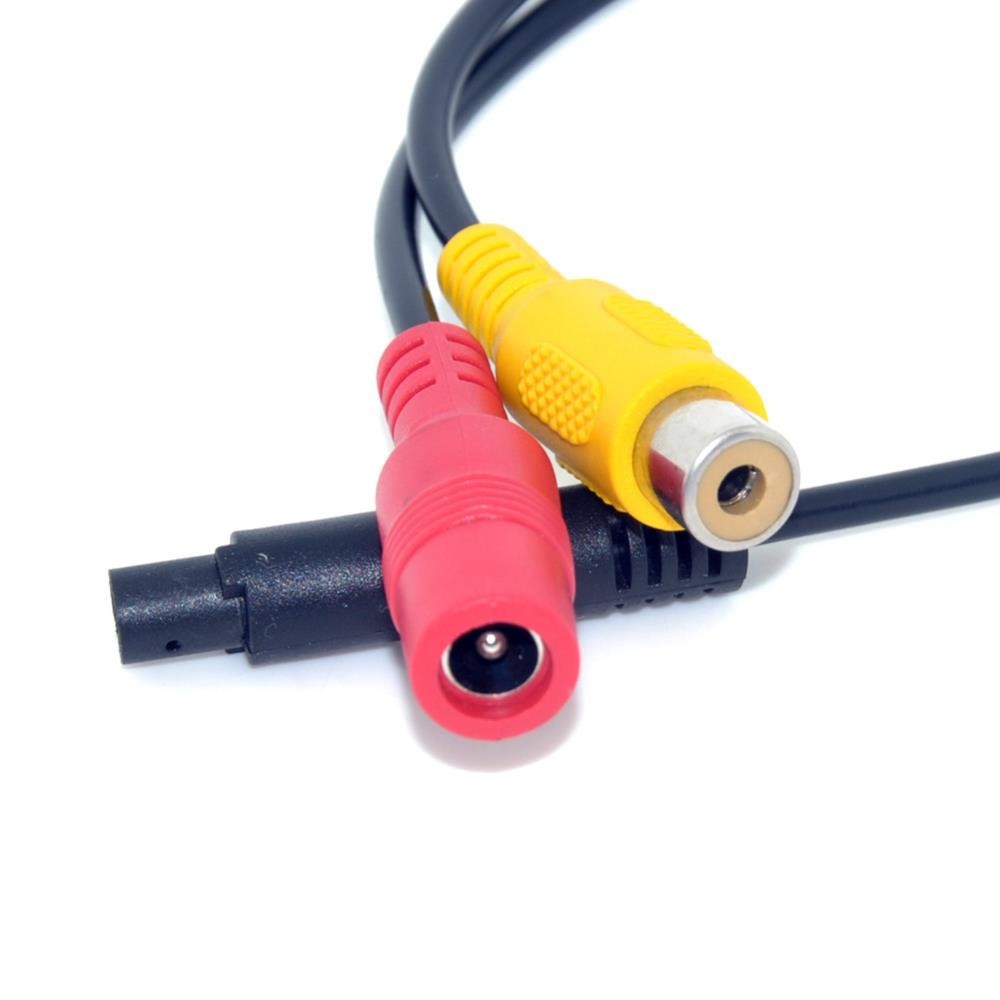 2x Car Backup Camera VideoAdapter Cable 4-Pin Male to CVBS RCA Female Connector≠