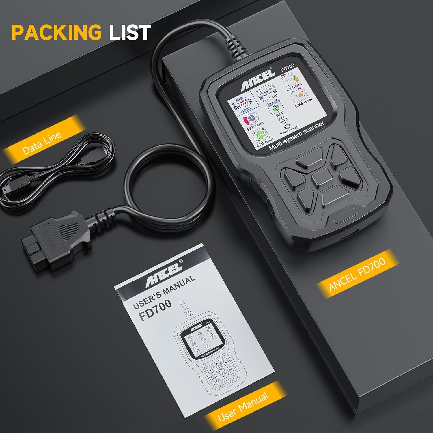 Automotive All System OBD2 Scanner Fit for Ford Lincoln Mercury Disgnostic Tool