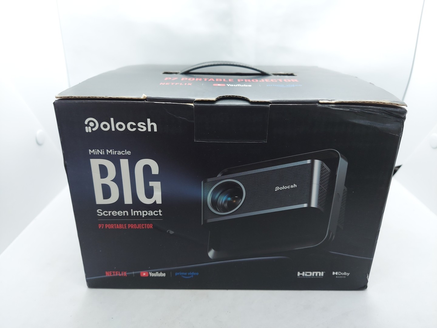 Netflix Licensed 1080P Polocsh Projector with WIFI & Bluetooth Model P7